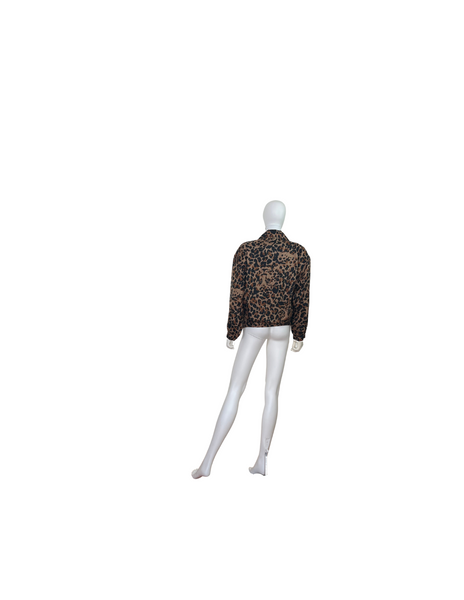 Vintage Silk Leopard Jacket by Coaco
