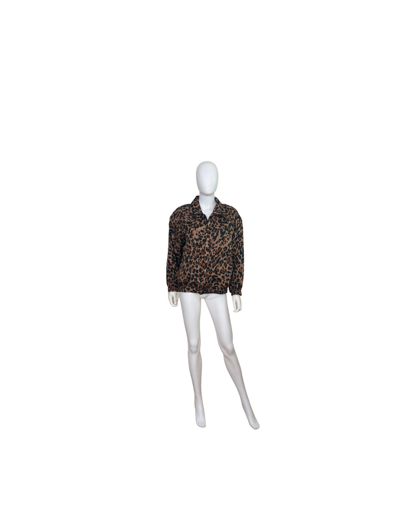 Vintage Silk Leopard Jacket by Coaco