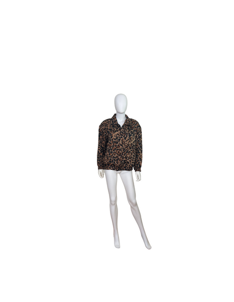 Vintage Silk Leopard Jacket by Coaco