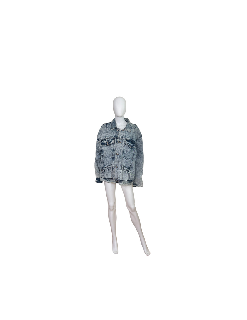 Vintage UNIONBAY Lined Acid Wash Denim Jacket