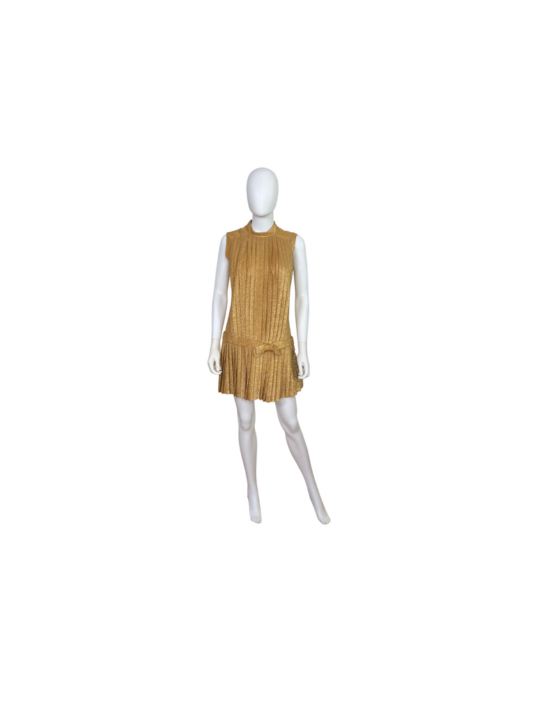 Vintage Youth Guild Gold Dress