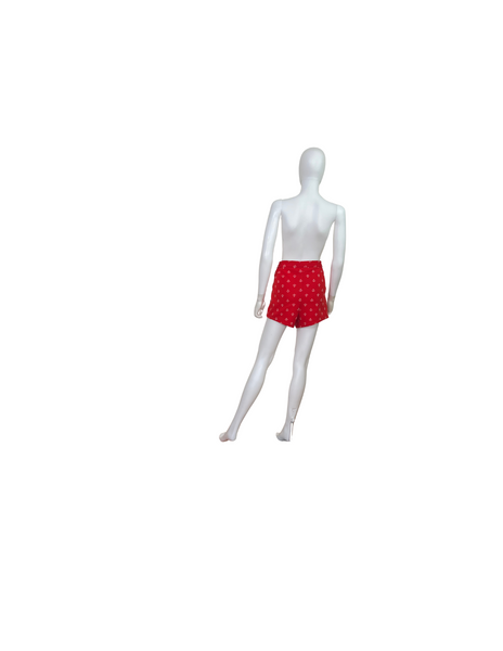Vintage High Waist Red Sailor Shorts