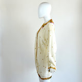 Vintage Cream Embellished Cardigan