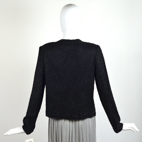 Vintage Black Sequin Jacket- NEW