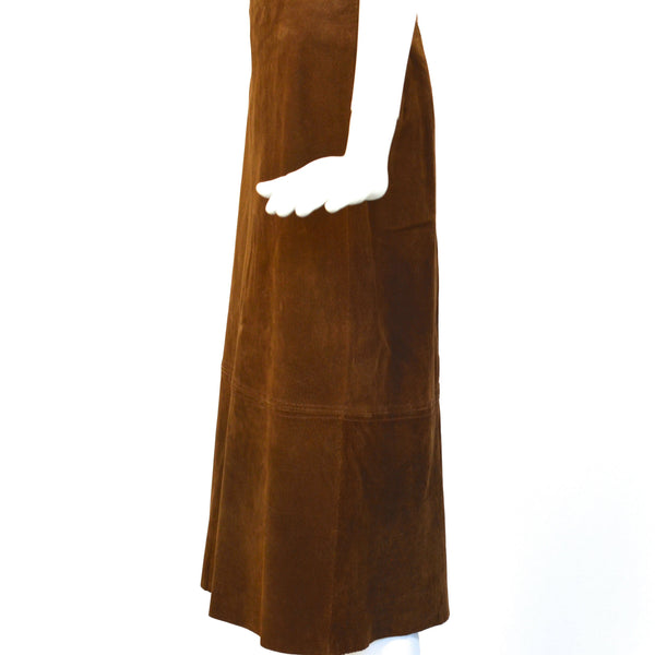 Vintage Brown Suede Skirt