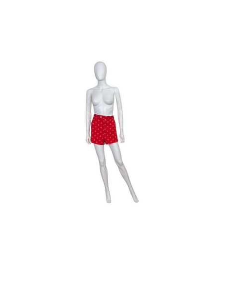 Vintage High Waist Red Sailor Shorts