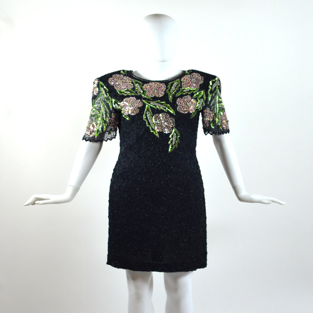 pink and green sequin dress THE SPARKLY SEQUIN WRAP DRESS IN HUNTER GREEN BY SARAH TRIPP X PINK DE Pink Desert