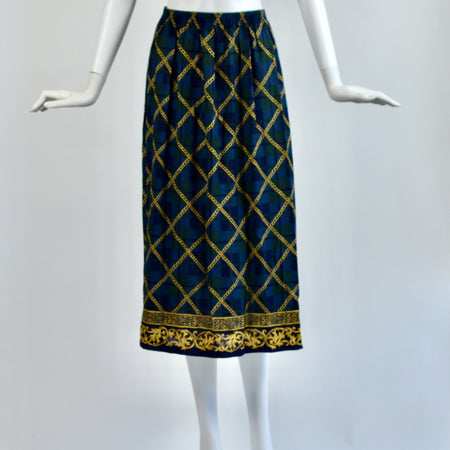 Vintage Brown Suede Skirt